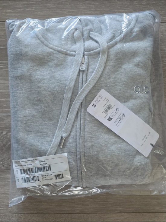 ALO Yoga Tops - Alo Accolade Full Zip Hoodie Sweatshirt - Grey (sku: U3041RG-grey)
